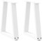 vidaXL Pieds de Table à Manger Forme de V 2 pcs Blanc 28x(42-43,3) cm, Pied de Table, Pied Noir de Table à Manger, Pied de Table sur Pied