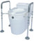 ZhaoCo Rialzo WC per Anziani con Braccioli, H10 cm, Alzawater per Protesi Anca, Rialzo Bagno Disabili, Alzawater per Anziani, Rialzo per WC Universale, Sollevatore WC Disabili, Bianco