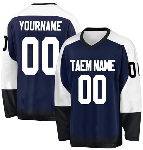 Generisch Benutzerdefinierte Hockey Trikots für Erwachsene Kinder Personalisierte Trainingsshirt mit Team Name Nummer Machen Sie Ihre eigenen Eishockey Trikots