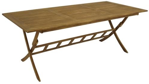 DEGAMO Gartentisch Klapptisch PARAIBA 200x100cm, Akazie braun geölt, FSC®-Zertifiziert, klappbar, Outdoor