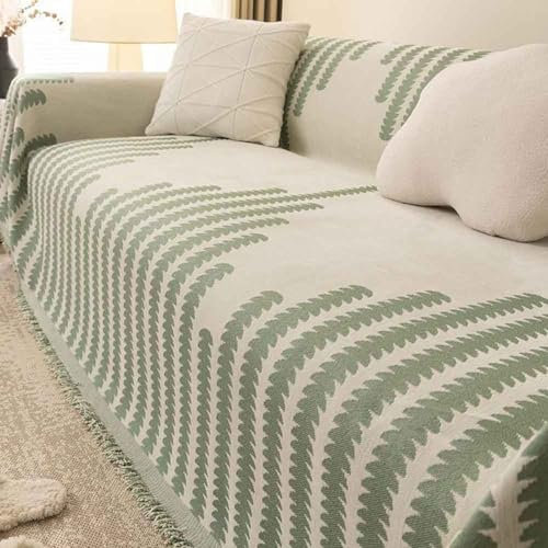 Super grosser Antirutsch Chenille Sofabezug, Hundefreundlich, Couchdecke, XXL, 180 x 460 cm, abwaschbarer Sofaschutz, Designer Eckbank, Sofaüberwurf, Home Deko