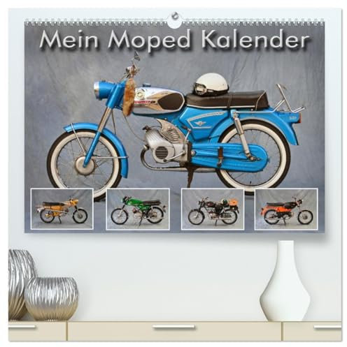 Mein Moped Kalender (hochwertiger Premium Wandkalender 2026 DIN A2 quer), Kunstdruck in Hochglanz: Jugendträume werden war (CALVENDO Mobilitaet)