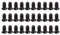 30 Pieces For Case Fan Screws Fan Mounting Screw Radiator Screw Flat For Head Tapping Screw Set Water Cooling Radiator D
