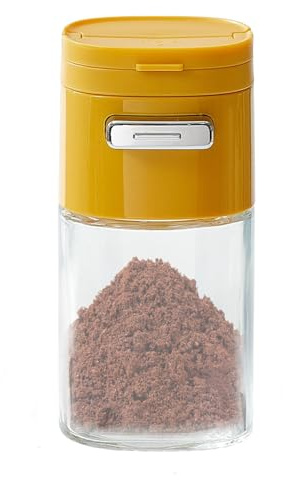 Glass Sugar Dispenser, Sugar Perer Bottle, Trasparenza Stagioning, Baking condimento, 2,36 x 2,72 x 4,92 pollici, Easy For Kitchen Accessory for Pepper Salt and Everyday Cooking Needs