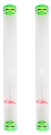 Durlo 2-Piece 40cm Clear Plastic Fishing Float Tubes – Shockproof Storage for Kayak, Bean Bags & Dobbe