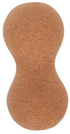 Massageball aus Korkholz in Form Einer Nuss für Waden und Gelenke | Nussförmig, 1 Stück, Geruchsneutraler Einsatz, für Physiotherapieübungen, Yoga Matte, Kinder und Reisende Zufällige Farbe