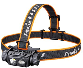 Fenix HM60R V2.0 Stirnlampe LED Wiederaufladbar,1600 Lumen Extrem Hell,USB-C Aufladbar,170M,Strahler Flutlicht & Rotlicht,IP68 Wasserdicht Leicht Kopflampe,Outdoor Camping Angeln Jogging