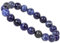ELEDORO Stretch Armband aus echten Edelsteinen-Perlen 10mm: für Energie und Harmonie (Sodalith)
