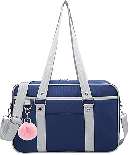 Puyang Canvas Messenger Bag, Women Canvas Shoulder Bag Satchel Bag with Multiple Pockets for Work, School, Traveling and Daily Use (Fits 13.3 inch Laptop)