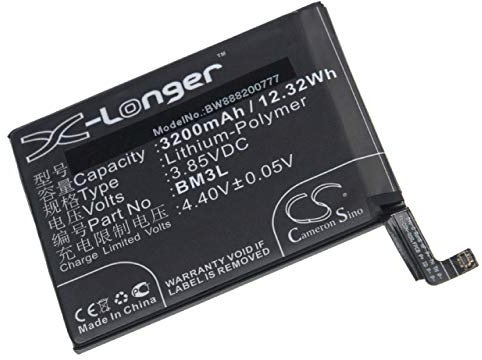 vhbw Akku Ersatz für Xiaomi BM3L für Handy Smartphone Telefon (3200 mAh, 3,85 V, Li-Polymer)