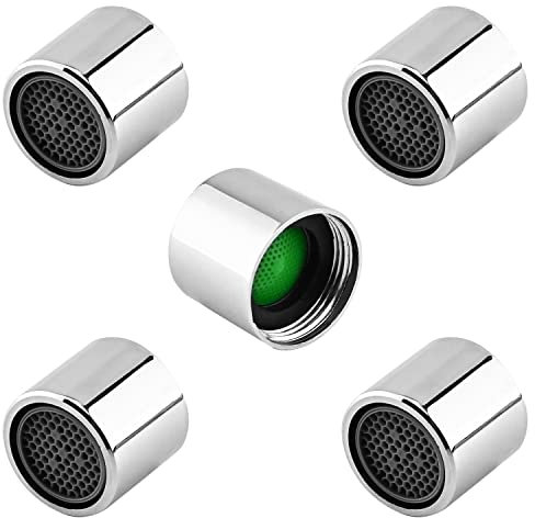 MroMax 5 aireadores de grifo hembra universales de 18 mm, pieza de repuesto para baño, lavabo, cocina, fregadero, grifo bidé