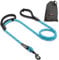 Sweetie Rope Dog Lead - Strong Leash with 2 Comfortable Padded Handles 5 FT for Medium & Large Size Pets - Reflective, Weather Resistant & O-Ring. Blue