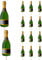 AK Giftshop Champagne Bottle Birthday Party Food Cupcakes Picks Decorations Toppers (Pack of 14)