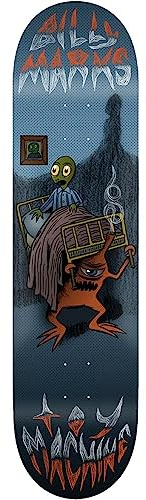 Toy Machine Marks Under The Bed Skateboard-Brett, 20,3 cm, Blau