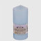 La Briantina Candela Profumata Decorativa Dream Line, 13x6 cm, Azzurra Chiara, Profumo di Fresco Cotone