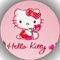 Premium Esspapier Oblate Tortenbild, Essbares Foto für Torten, Tortenaufleger Ø 20cm Hello Kitty T2
