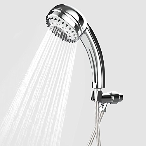 Set doccetta Himimi, 9 getti, finitura cromo, soffione orientabile con flessibile in acciaio inox, silver