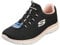 Skechers Summits Artistry Chic, Scarpe da Ginnastica Donna, Bordo in Rete Nera Rosa Chiaro, 38 EU