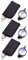 Lanomi Mini Lesebrille Rund Damen Herren Blaulichtfilter Lesehilfe Kompakte Faltbar Sehhilfe Klein Brille mit Pocket Etui 3 Stück Grau 2.0