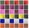 SWTHM 36 Stück Waben-Kerzenblätter, 12 Farben, natürliches Wachs, 20 x 20 cm, Bienenwachs-Blätter, Kerzenherstellungsset für DIY, Party, Festival, Weihnachtsdekoration