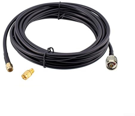 HEIBTENY N-Stecker RP-SMA-Stecker Antenne RF-Kabel Miner-Antenne RG58-Verlängerungskabel RG58-Verlängerungskabel Für RAK Nebra Für Helium Hotspot HNT Miner-Antenne(20m)