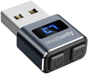 meatAnty Metall Tiny Mouse Jiggler, USB Mover Undetectable, Automatischer Shaker mit Bildschirm, 3-Modus Mouse Mover Gerät, Wiggler Giggler Jonggler Halten Computer/PC/Laptop Aktiv Büro Remote-Arbeit