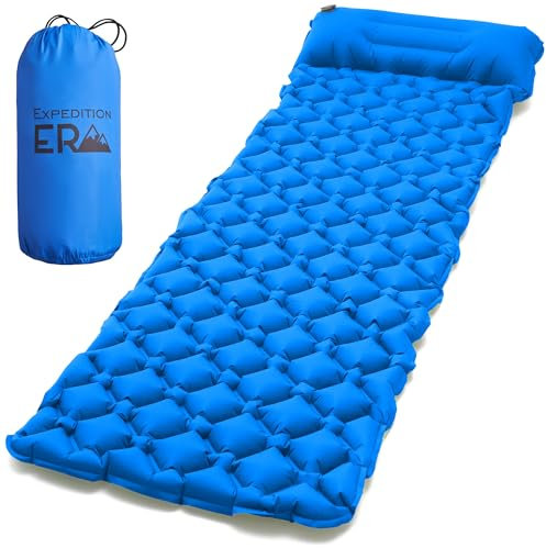 Isomatte Ultraleicht 180x65cm - Camping Matratze - Luftmatratze - Aufblasbare Iso Matte - Outdoor Schlafmatte Kleines Packmaß - Zelt Liegematte - Campingmatratze Wetterfest - Trekking Schlafmatratze