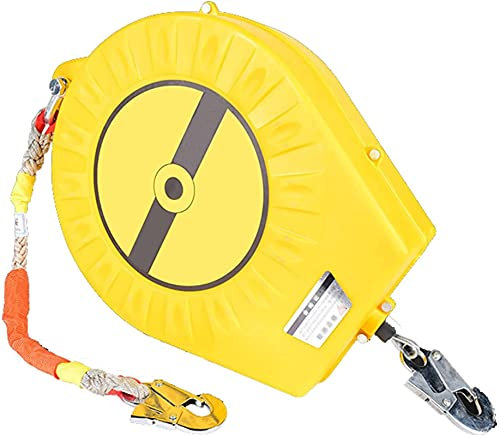 Protezione anticaduta Cavo di Sicurezza Retrattile Automatico Cavo Antiurto, Dispositivo anticaduta con Dispositivo di Sicurezza per Altezza Bobina inerziale con Blocco anticaduta, Attrezzatura Anti