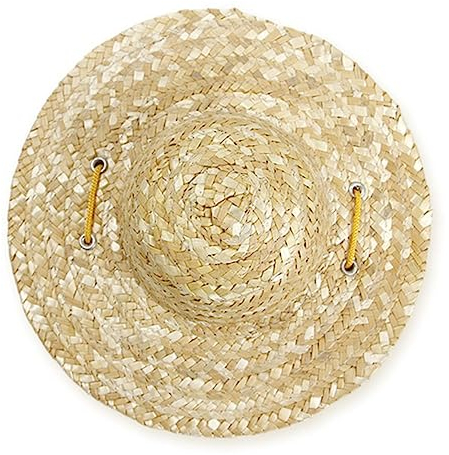 Ipetboom Sonnenhut Hunde Hüte Hunde Zubehör Stroh Mini-Spielzeug Hund Sombrero-Hut Gewebter Hut Kappen Hüte Für Katzen Katzenhut Spielzeug Welpe Chihuahua-Hut Haustier Fischerhut
