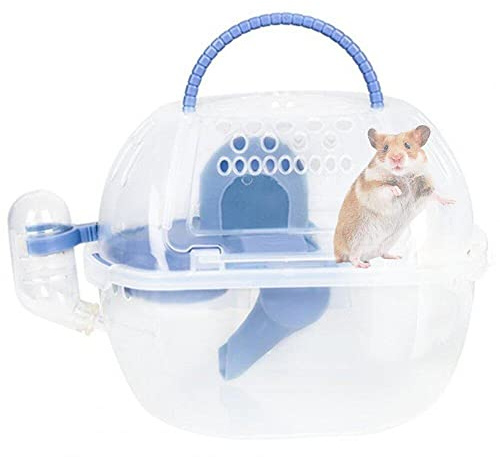 Sanfly Hamster-tragekäfig, Reisekäfig Handgehaltenem Transportkäfig Für Kleine Nagetiere, Kleintier-Hamster-ausgehbox, Hamster-tragekäfig
