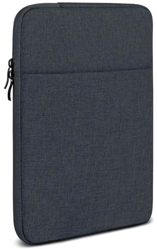 moex Tablet Hülle für Xiaomi Pad 6S Pro 12.4 Tasche mit Reißverschluss und Fach für Zubehör, Nylon Stoff Sleeve weich Gepolstert, Schutzhülle Minimalistisch Dash Case, Anthrazit