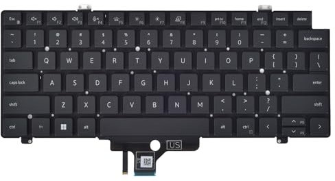 Replacement Keyboard for Dell Latitude 5420 5421 5430 5431 5440 5450 7420 7430 7520 7530, Precision 3470 3480 Series Laptop with Backlit P/N: MV4X8 0MV4X8, US Layout