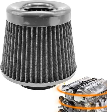 Filtro di aspirazione 'aria fredda per autoveicoli, filtro 'aria a cono, filtro 'aria ad alte prestazioni da 76 mm, filtro di aspirazione 'aria ad alte prestazioni per auto da corsa