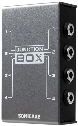 SONICAKE TRS Stereo 4 Kanäle Organisation LINE Gitarre Bass Effekte Pedal Junction Box