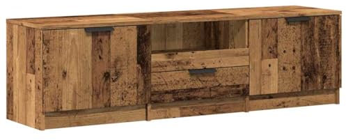 vidaXL TV-Schrank Altholz-Optik 140x35x40 cm Holzwerkstoff, TV-Möbel, TV-Board, TV-Sideboard, TV-Ständer, TV-Bank, Fernsehschrank, Fernsehtisch