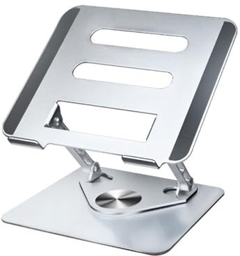 Laptop-Ständer für Schreibtisch, höhenverstellbar, höhenverstellbar, um 360 Grad drehbar, Laptop-Halterung