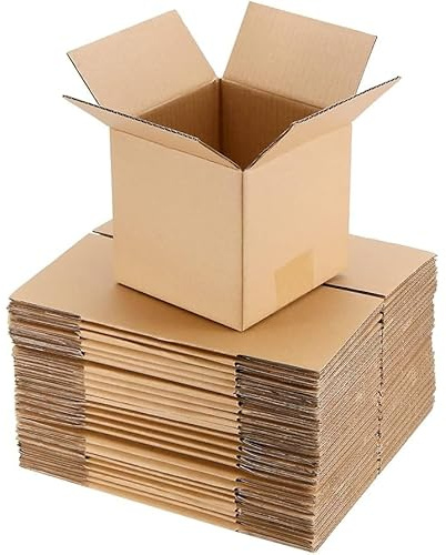 Tezraftaar® 2 x Double Wall Cardboard Box 61cm x 61cm x 61cm | Heavy Duty, Brown Shipping Moving Box, Strong Corrugated Packing Box, Storage Parcel Postage House Removal, 24 x 24 x 24
