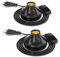 TobeBright E27 Fassung mit Kabelschalter, max. 100 Watt, Vintage E27 Tischlampe, mit 1,8m Netzkabel, für DIY-Projekte, Lampenaufhängung, Tischleuchte, Bürolampe, Leselampe Bett, Leselicht, 2 Stück