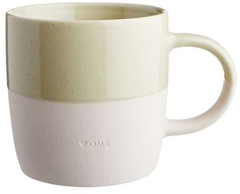 BUTLERS 6er Set Tassen 350 ml Steingut - Oma ME TIME - Kaffeetasse mit Henkel | Tasse Keramik für Tee, Latte Macchiato, Cappuccino | Spülmaschinen- & Mikrowellengeeignet