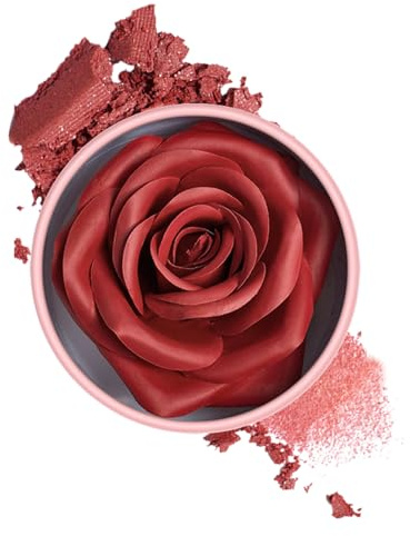 Rosa Blush, Natural 3D Rose Petal Blusher, Long-Lasting Lightweight Buildable Rot, 10 ml, Ideal for Cheeks, Women, Girls, Parties, Gatherings, Events, Makeup Finish