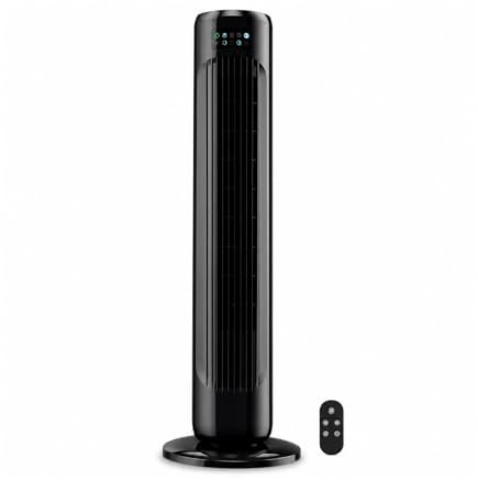 RAYPOW Ventilador de Torre 74 cm y 45 W, Negro