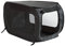 Beatrice Home Fashions Tragbare, zusammenklappbare Hundehütte, Reisekäfig, für Katzen und Hunde, 82,5 cm L x 49,5 cm B x 49,5 cm H, Schwarz