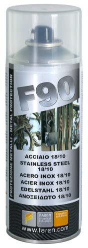 Faren 1AL400 F90 Acero INOX Spray 400ML, Multicolor