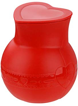 Dr. Oetker Silikon-Schmelztopf mit Deckel FLEXXIBLE LOVE, Schmelzen von Schokolade, spülmaschinengeeignet,mikrowellengeeignet,250 ml Fassungsvermögen (Farbe: Rot), Menge: 1 Stück