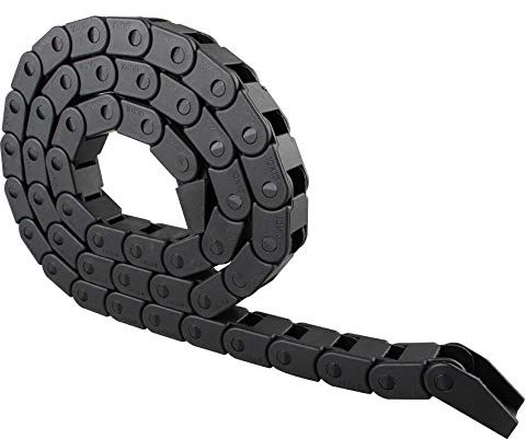 Jopto 1M Length Nylon Cable 10mmx10mm Drag Chain Plastic Cable Wire Carrier For CNC Router Machine Tools 3D Printer Parts or Engraving Machine Accessories