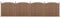 neu.holz WPC Gartenzaun mit Rundbogen und Pfosten 185x747cm Braun Sichtschutz Windschutz Lamellenzaun Zaun