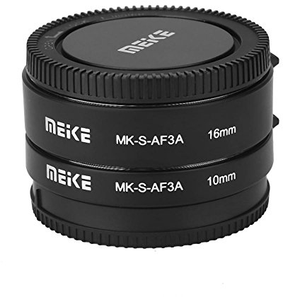 Lazmin Adapterring für Kameraobjektiv, Automatischer Autofokus 10mm 16mm Makro-Verlängerungsrohr-Set für E-Mount Kamera