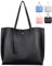 ZhengYue Handtasche Damen Tasche Schultertasche PU Leder Tasche Handtaschen Shopper Shopping Bag Umhängetasche für Alltag Büro Schule Ausflug Einkauf Schwarz