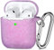 Maledan Kompatibel mit AirPods Hülle AirPods Case Apple Airpods 2 & 1, Bling Glänzend Glitzer Schutz Silikon Schutzhülle (Front LED Sichtbar) mit karabiner, Glitzer Lila