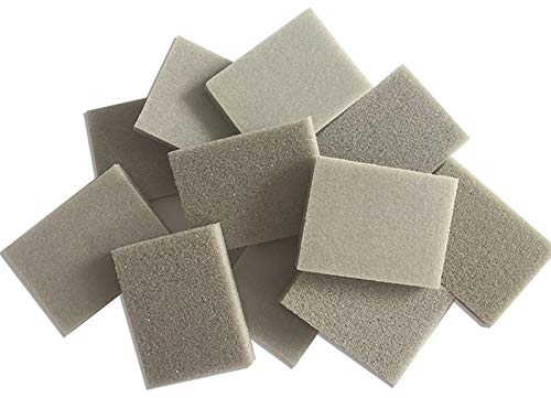 T&F 10 Stück Schleifschwamm, Schleifschwämme, Schleifpad, Schleifblöcke, Nass- und Trockenschleifblock superfein Körnung 500-600 Schleifpads